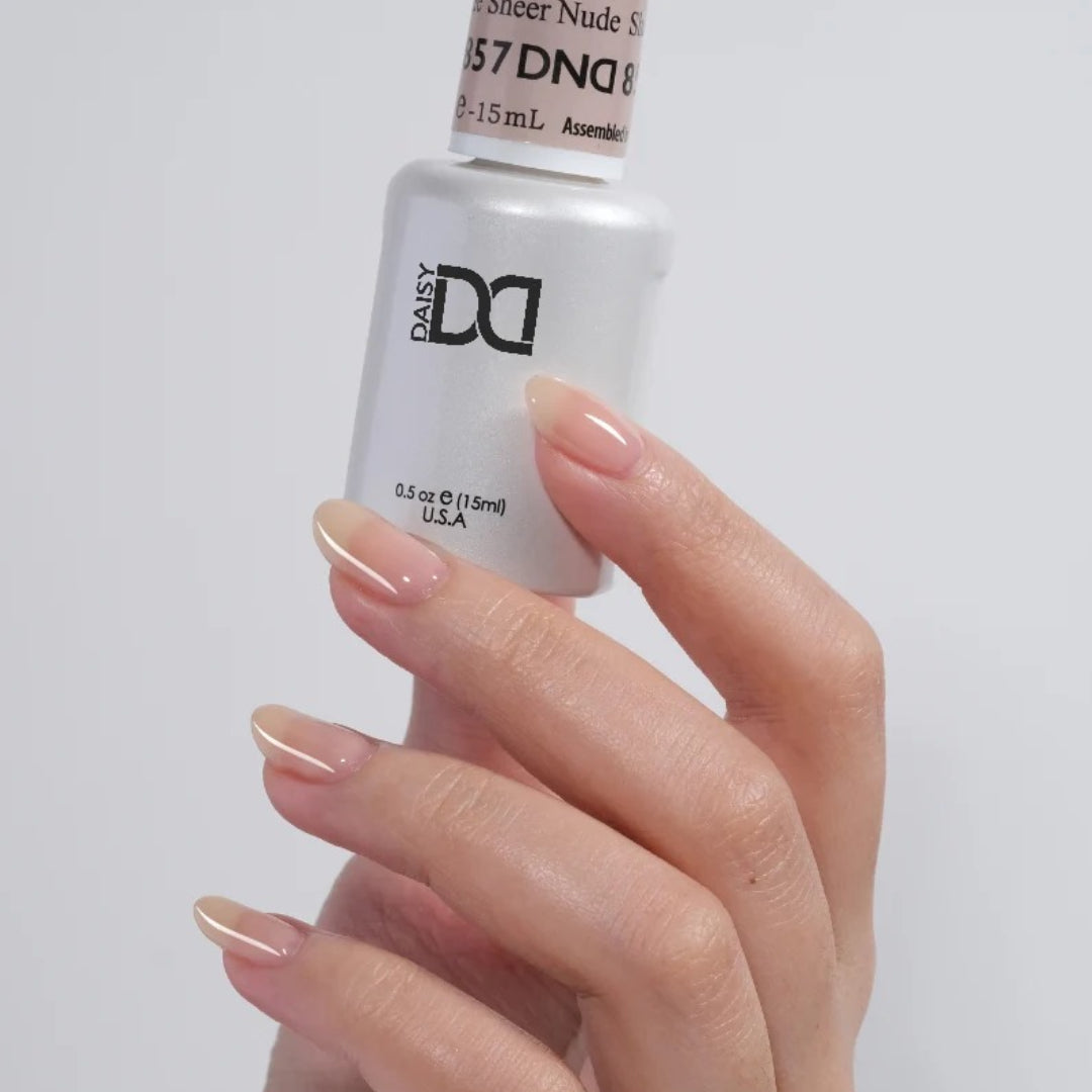 DND - Sheer Gel Polish & Nail Lacquer - Sheer Nude - #857
