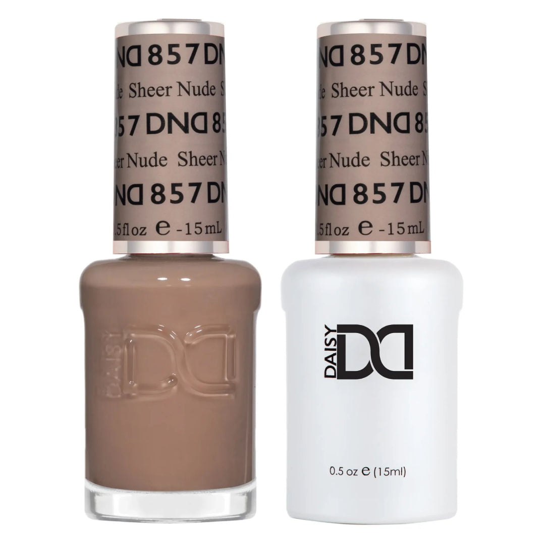 DND - Sheer Gel Polish & Nail Lacquer - Sheer Nude - #857