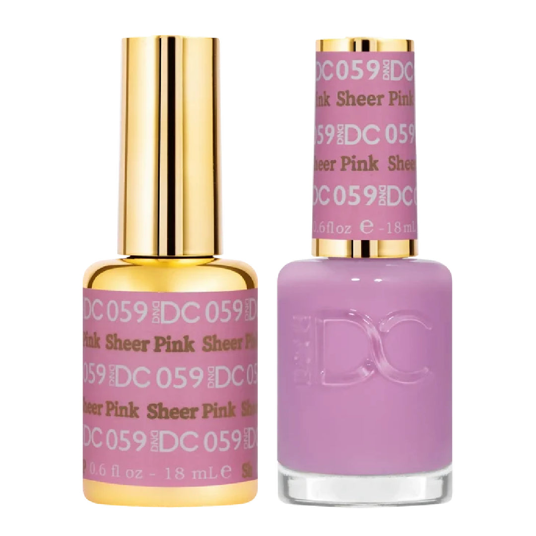 DND DC - Sheer Gel Polish & Nail Lacquer - Sheer Pink - #059