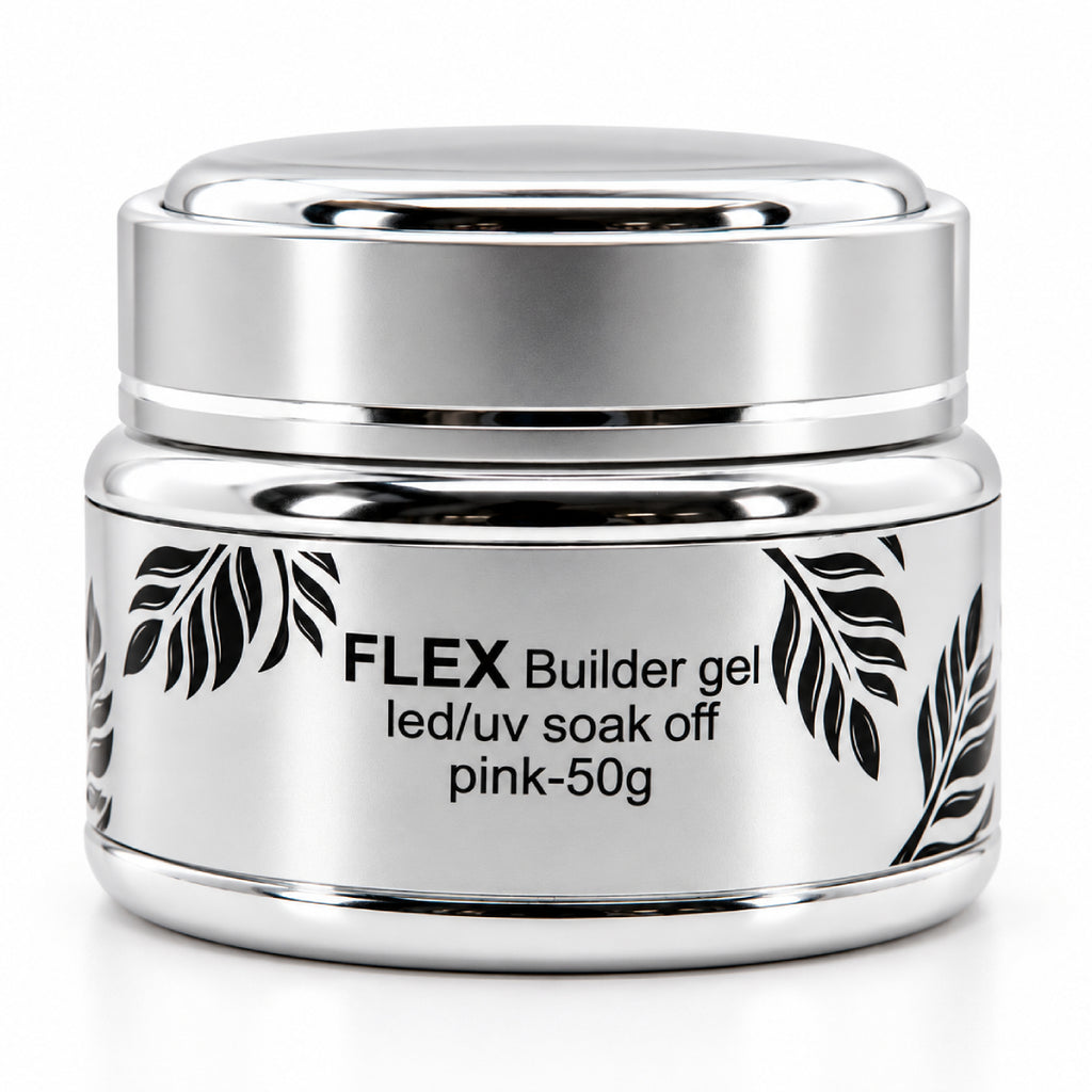 Flex Pink Builder Gel 50g, Russian Manicure Gel, pink builder gel, natural pink builder gel, Russian manicure builder gel