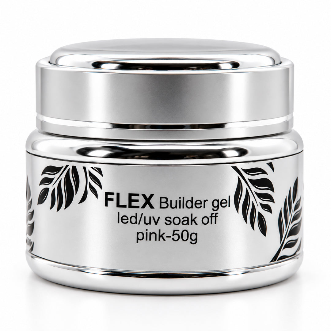 Flex Pink Builder Gel 50g, Russian Manicure Gel, pink builder gel, natural pink builder gel, Russian manicure builder gel