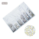 Multi Size Glass Nail Rhinestone